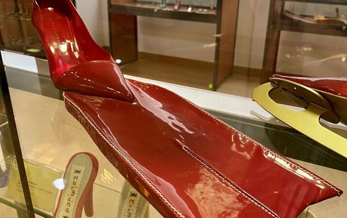 Flipper Shaped shoe in a Shoe museum near Alicante