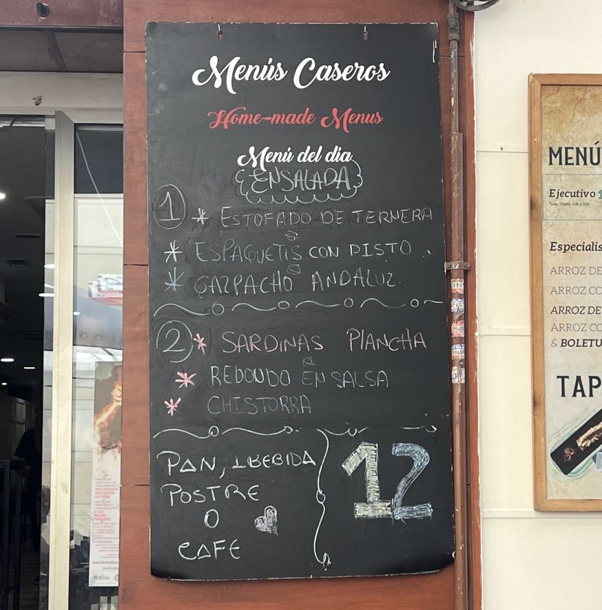 Menu Del Dia