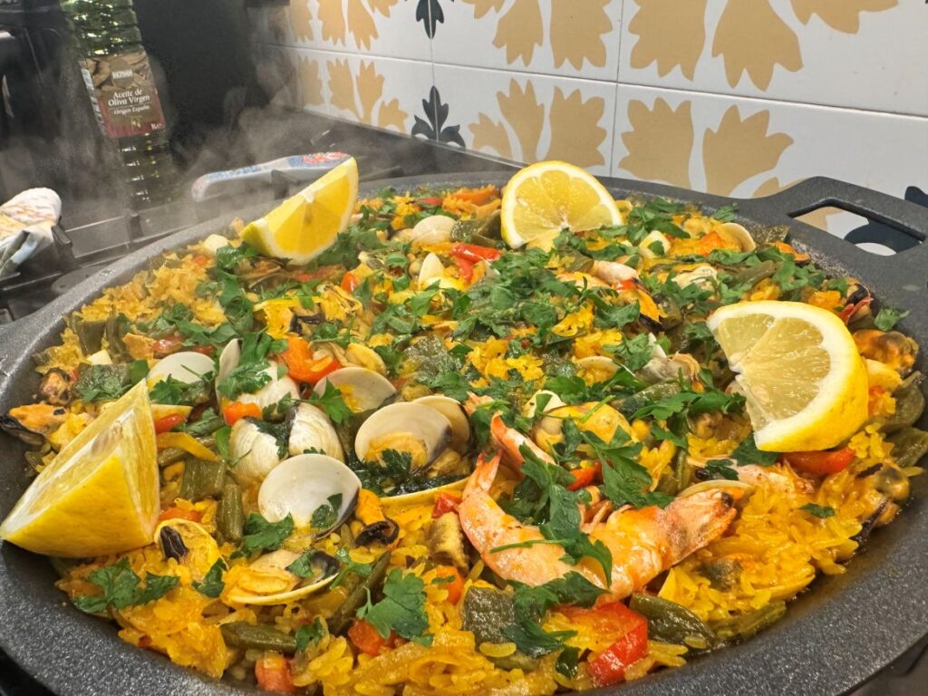 Paella is very popular on Sundays