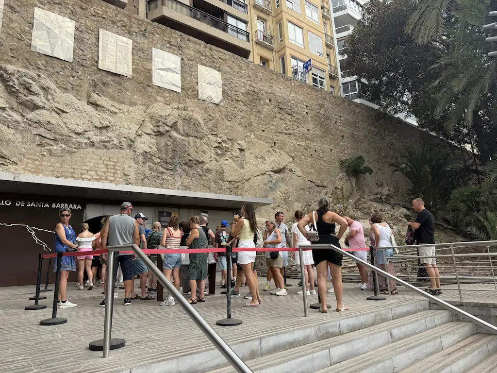 Queue outside the Elevator