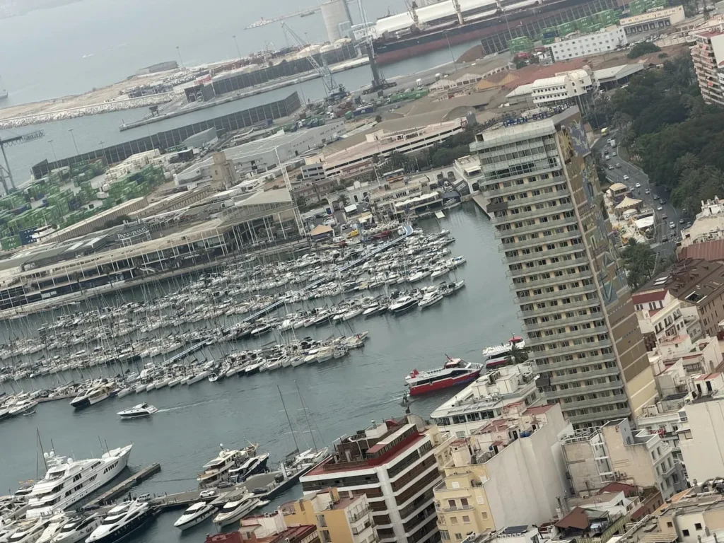 The view of the Marina from the castle